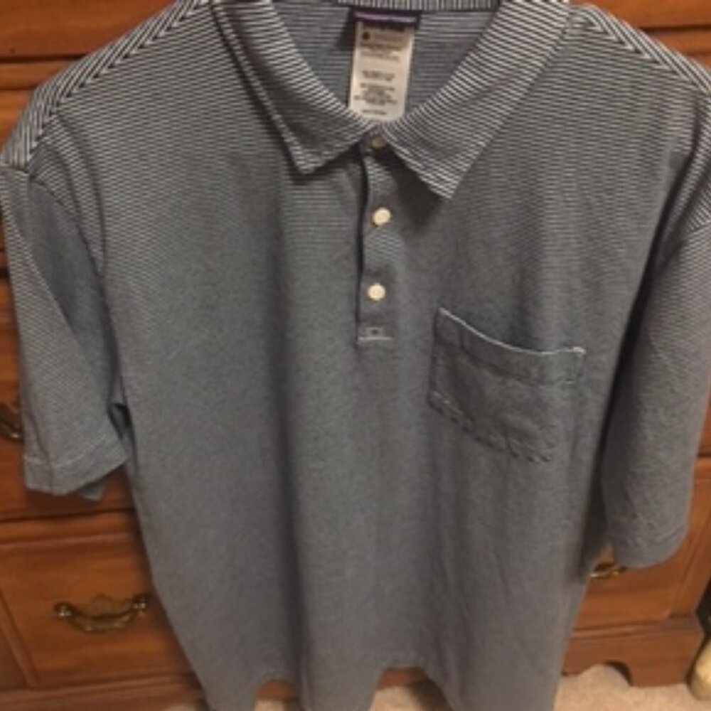 Men's Patagonia Organic Cotton Polo Shirt Size L - Picture 5 of 13